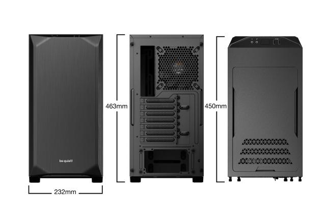 Кутия be quiet!  Pure Base 500 Window, 2 x USB 3.0, HD Audio x 1, ATX, черен