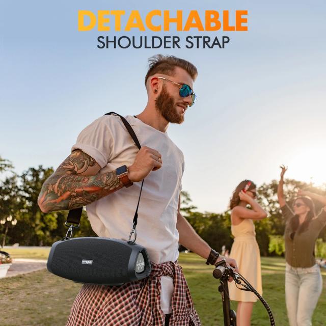Kолонка мобилна  W-King Bluetooth Speaker - X10 Black- 70W