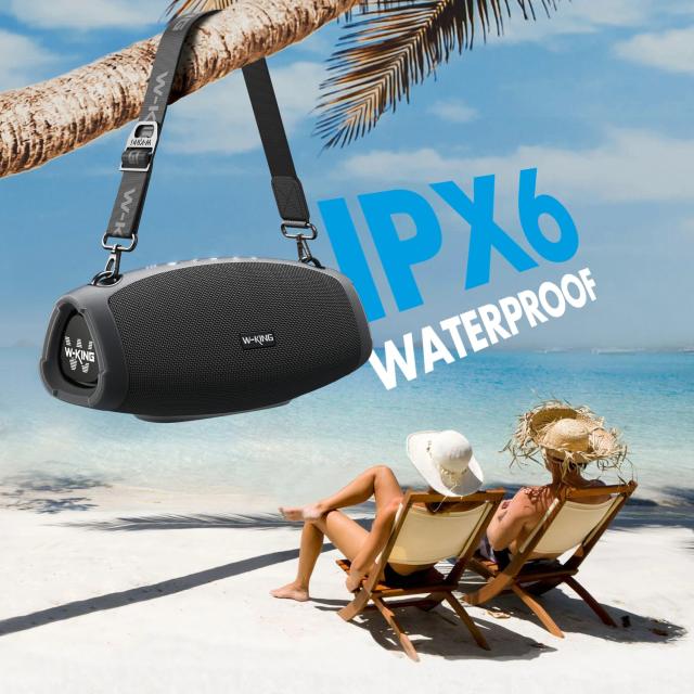 Kолонка мобилна  W-King Bluetooth Speaker - X10 Black- 70W