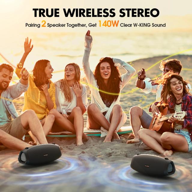 Kолонка мобилна  W-King Bluetooth Speaker - X10 Black- 70W