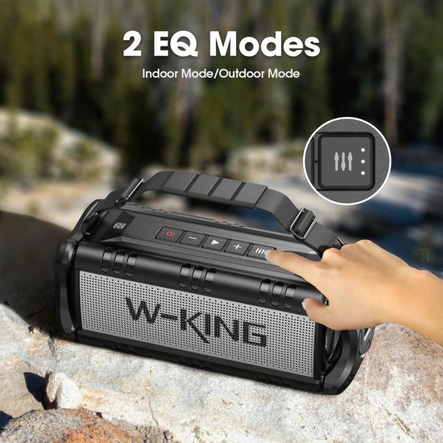 Kолонка мобилна  W-King Bluetooth Speaker - D8 Black - 50W