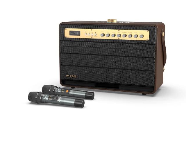 Парти колона W-King Bluetooth arty Speaker - K6L - 120W, 2 x Wireless Microphones, Karaoke