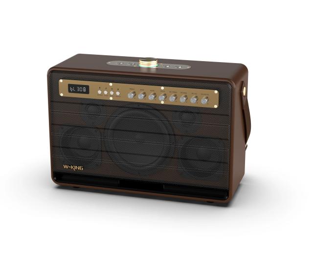 Парти колона W-King Bluetooth arty Speaker - K6L - 120W, 2 x Wireless Microphones, Karaoke