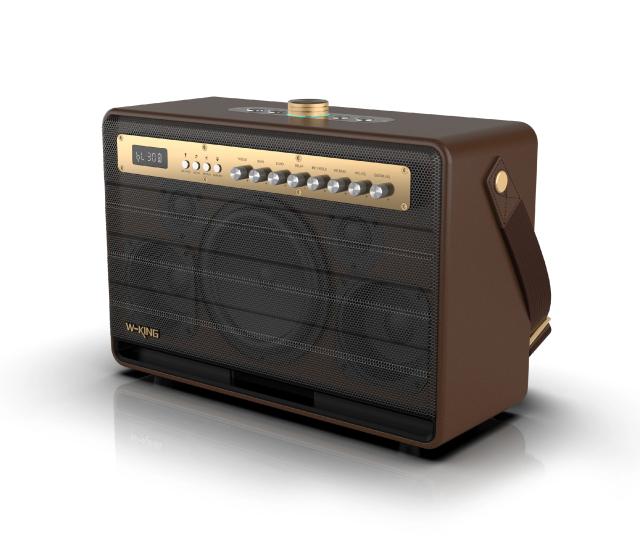 Парти колона W-King Bluetooth arty Speaker - K6L - 120W, 2 x Wireless Microphones, Karaoke
