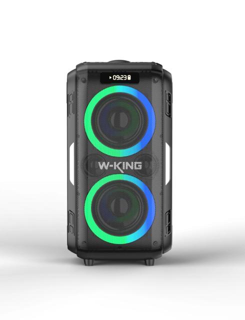 Парти колона W-King Bluetooth arty Speaker - T9 PRO - 120W, 2 x Wireless Microphones, Karaoke