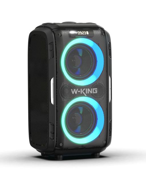 Парти колона W-King Bluetooth arty Speaker - T9 PRO - 120W, 2 x Wireless Microphones, Karaoke