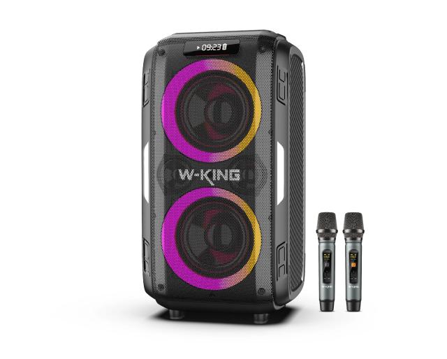 Парти колона W-King Bluetooth arty Speaker - T9 PRO - 120W, 2 x Wireless Microphones, Karaoke