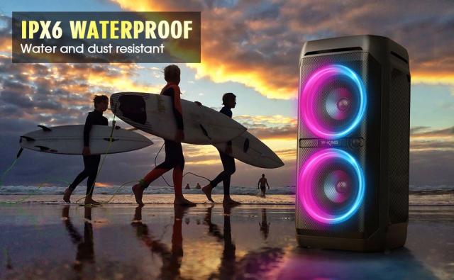 Парти колона W-King Bluetooth Party Speaker - T11 Black - 100W, Guitar Input, Karaoke