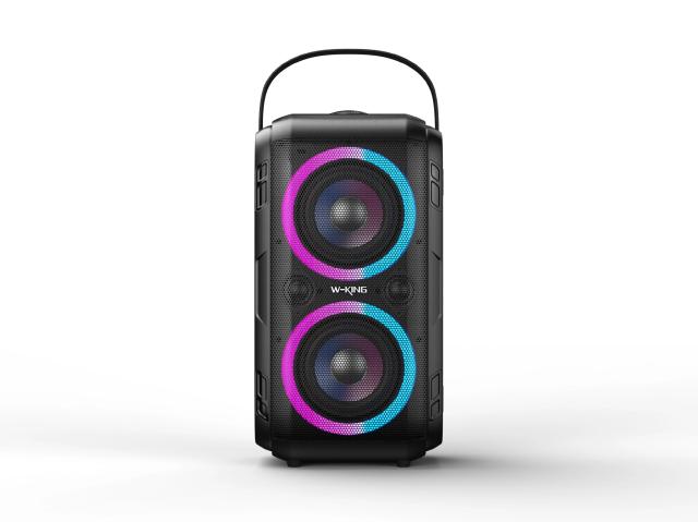 Парти колона W-King Bluetooth Party Speaker - T9 Black - 80W, Wireless Microphone, Karaoke
