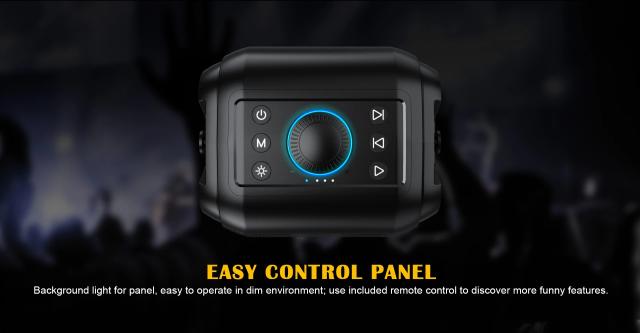 Парти колона W-King Bluetooth Party Speaker - T9 Black - 80W, Wireless Microphone, Karaoke
