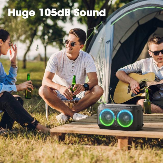 Парти колона W-King Bluetooth Party Speaker - T9 Black - 80W, Wireless Microphone, Karaoke