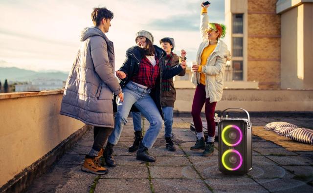 Парти колона W-King Bluetooth Party Speaker - T9 Black - 80W, Wireless Microphone, Karaoke