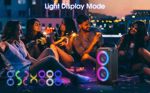 Парти колона W-King Bluetooth Party Speaker - T9 Black - 80W, Wireless Microphone, Karaoke