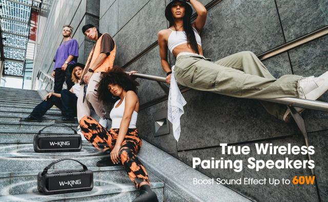 Kолонка мобилна  W-King Bluetooth Speaker - D8 Mini Black - 30W