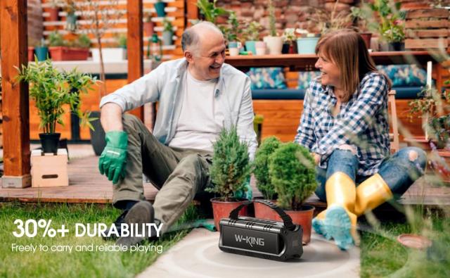 Kолонка мобилна  W-King Bluetooth Speaker - D8 Mini Black - 30W