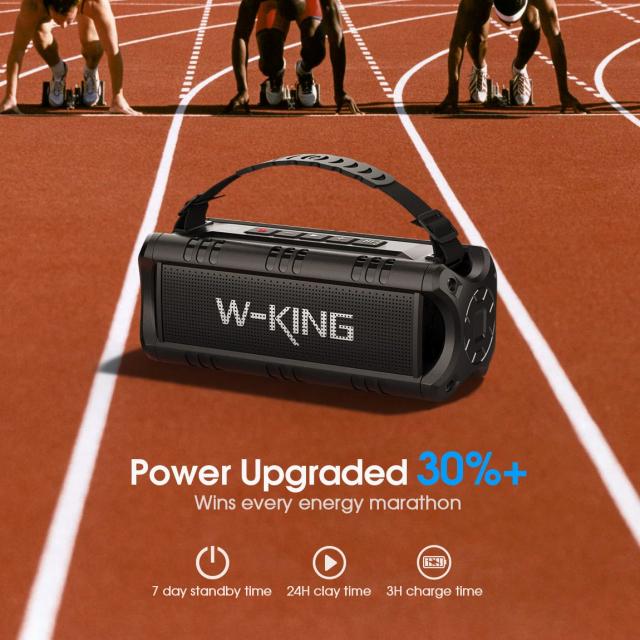 Kолонка мобилна  W-King Bluetooth Speaker - D8 Mini Black - 30W