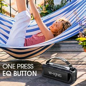 Kолонка мобилна  W-King Bluetooth Speaker - D8 Mini Black - 30W