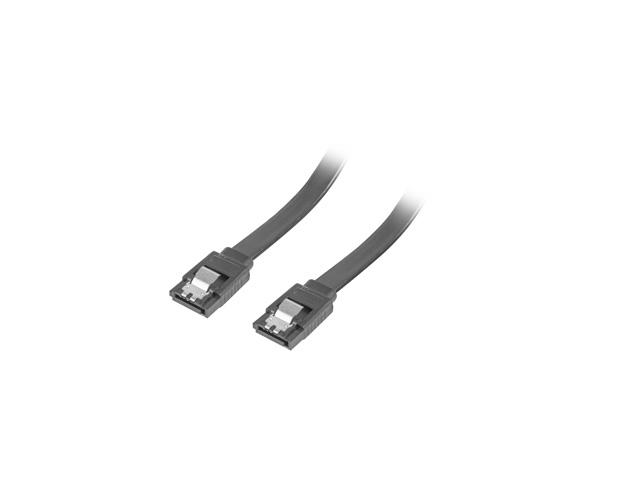 Кабел Lanberg SATA DATA III (6GB/S) F/F cable 50cm metal clips, black