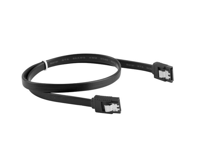 Кабел Lanberg SATA DATA III (6GB/S) F/F cable 70cm metal clips, black