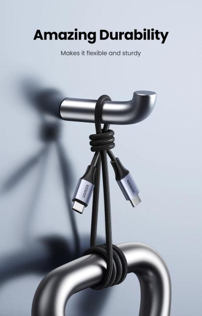 Кабел Ugreen USB 2.0 Type-C М/М US535, 240W, 5А, 2m