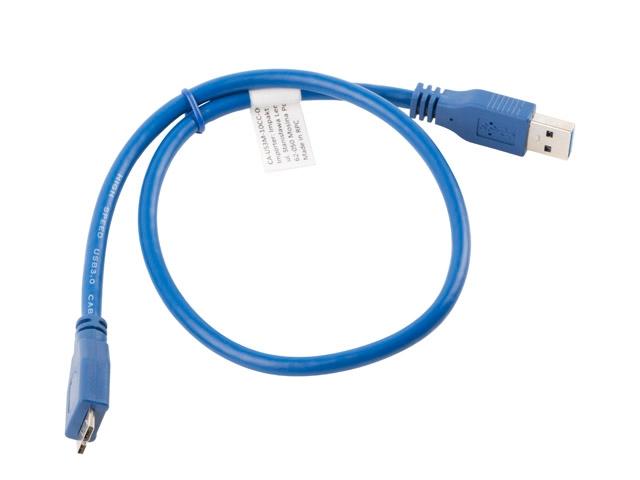 Кабел Lanberg USB MICRO-B (M)  ->  USB-A (M) 3.0 cable 0.5m, blue
