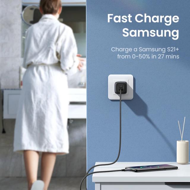 Универсално зарядно за стена Ugreen Charger Wall GaN 45W CD294 Grey - 90573