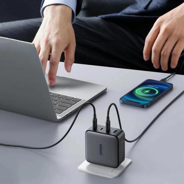 Универсално зарядно за стена Ugreen Charger Wall 100W GaN Nexode CD226, 1 x USB-A, 3 x Type-C - 40747