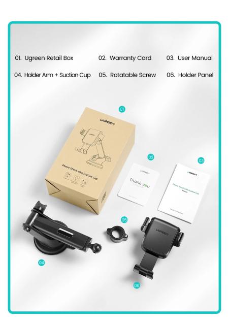 Стойка за телефон за кола Ugreen Car Phone Holder LP200