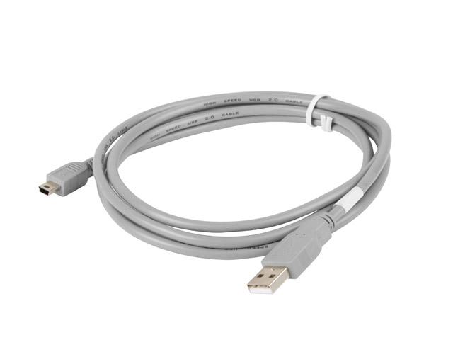 Кабел Lanberg USB MINI-B(M) ->  USB-A (M) 2.0 cable 1.8m, grey  (Canon)