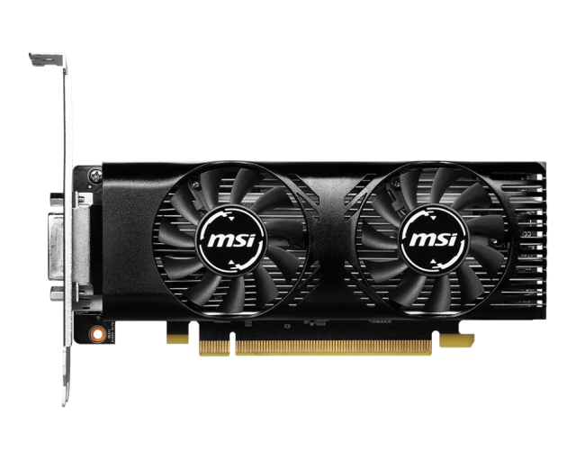 Видео карта MSI GTX1630 4GT LP OC, 64-bit, DVI, HDMI, DP