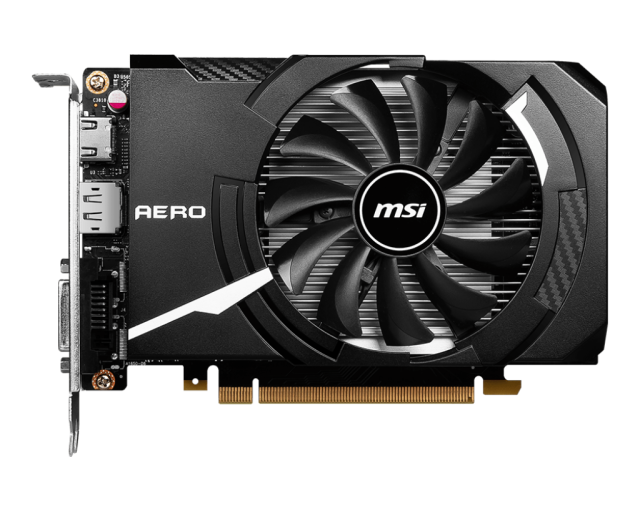 Видео карта MSI GTX1630 AERO ITX 4G, 64-bit, DVI, HDMI, DP