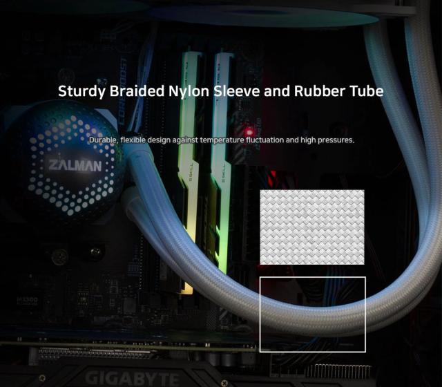 Охладител за процесор Zalman Water Cooling ALPHA 24 WHITE, Addressable RGB, LGA1700/AM5