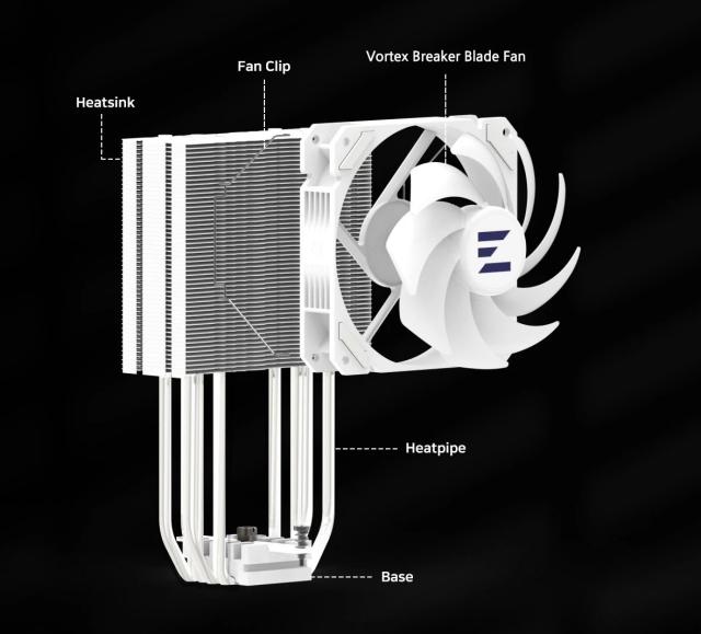 Охладител за процесор Zalman CPU Cooler CNPS9X PERFORMA ARGB WHITE, aRGB, Intel LGA1700 / AMD AM5, 3 pin PWM