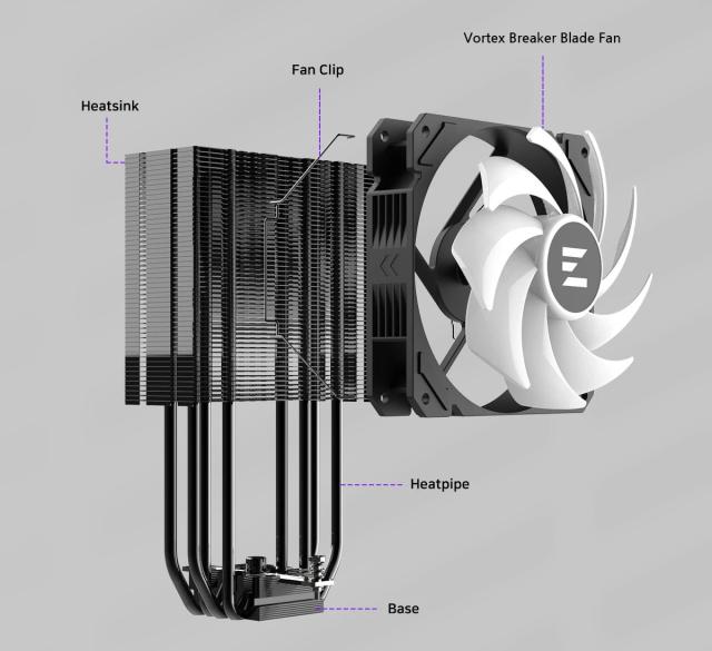 Охладител за процесор CPU Cooler CNPS9X PERFORMA ARGB BLACK, aRGB, Intel LGA1700 / AMD AM5, 3 pin ADD-RGB 5V / 4 pin PWM