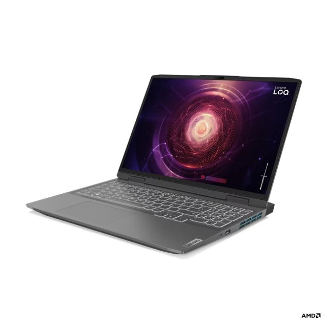 LENOVO LOQ 16IPH8, AMD Ryzen 5 7640HS (6C, 4.3 / 5.0GHz), 16.0" (40.64 cm) IPS 350nits Anti-glare, 144Hz, NVIDIA® GeForce RTX 4060 8GB, 16GB DDR5, 512GB SSD PCIe® 4.0x4, Free DOS