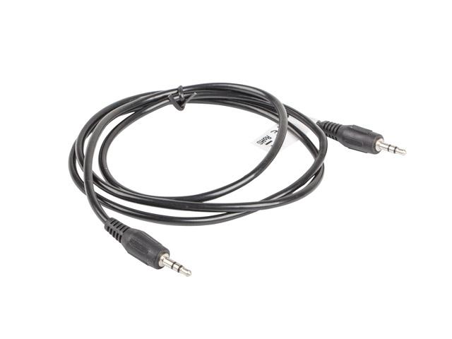 Кабел Lanberg mini jack 3.5mm M/M 3 pin cable 1.2m, black