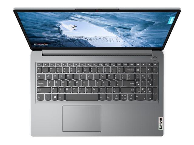 Лаптоп Lenovo IdeaPad 1 15IGL7, Intel Pentium Silver N5030 4C (1.1/3.1GHz, 4MB Cache), 15.6" (39.62cm) Full HD Anti-Glare, 8GB DDR4, 512GB SSD NVMe, 1x USB-C 3.2 Gen1, Free DOS