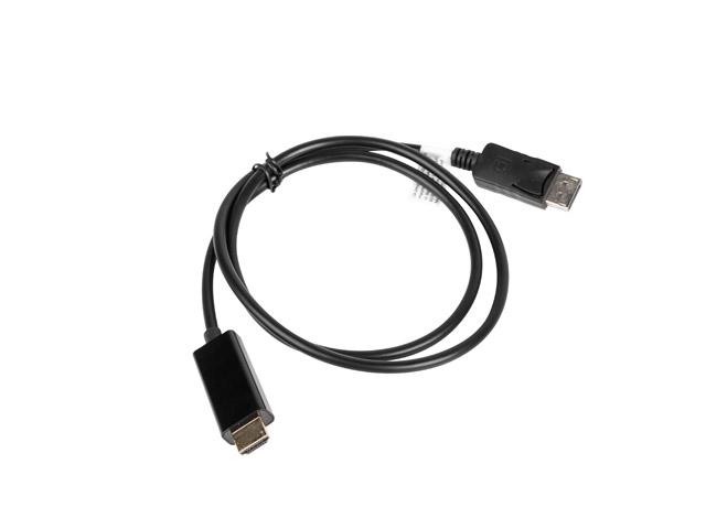 Кабел Lanberg display port (M) V1.1 -> HDMI (M) cable 1m, black