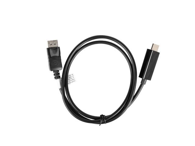 Кабел Lanberg display port (M) V1.1 -> HDMI (M) cable 1m, black