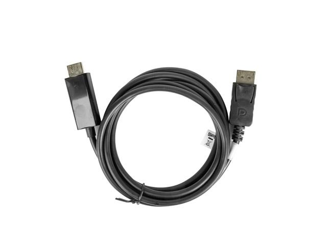 Кабел Lanberg display port (M) V1.1 -> HDMI (M) cable 3m, black