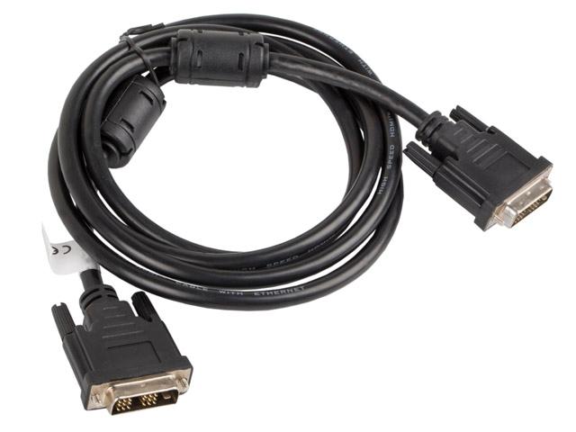 Кабел Lanberg DVI-D(M)(18+1)-> DVI-D(M)(18+1) cable 1.8m, single link, black