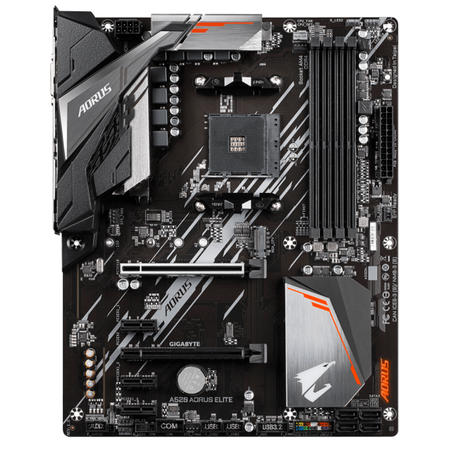 Дънна платка Gigabyte A520 AORUS ELITE, A520, AM4, 4xDDR4, 4 x SATA 6Gb/s, 1 x m.2, (HDMI/DVI), ATX