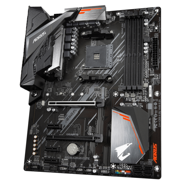 Дънна платка Gigabyte A520 AORUS ELITE, A520, AM4, 4xDDR4, 4 x SATA 6Gb/s, 1 x m.2, (HDMI/DVI), ATX