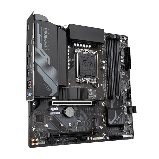 Дънна платка GIGABYTE B760M GAMING X, LGA1700, 4xDDR4, 4 x SATA 6Gb/s, 1 x m.2, (HDMI/DP), mATX 