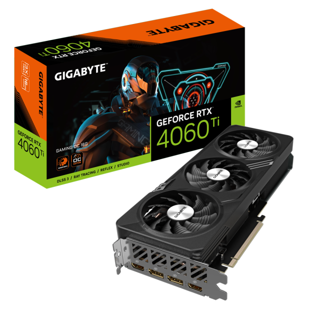 Видео карта GIGABYTE GeForce RTX 4060 TI GAMING OC 16GB GDDR6, 128-bit, 2xHDMI, 2xDP