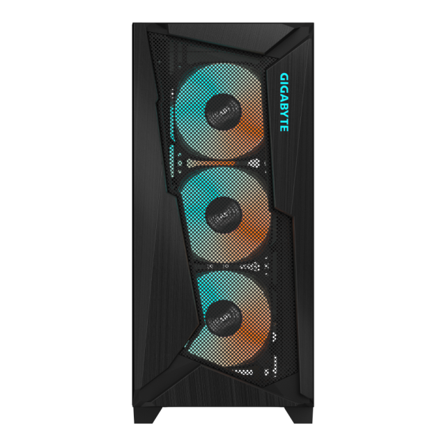 Кутия Gigabyte C301 Black, Tempered Glass, Mid-Tower, RGB Fusion, USB 3.1 Gen2 Type-C x1, USB 3.0 x2, Audio In, E-ATX