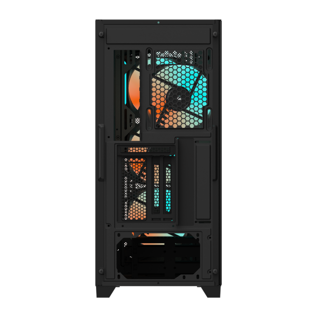 Кутия Gigabyte C301 Black, Tempered Glass, Mid-Tower, RGB Fusion, USB 3.1 Gen2 Type-C x1, USB 3.0 x2, Audio In, E-ATX