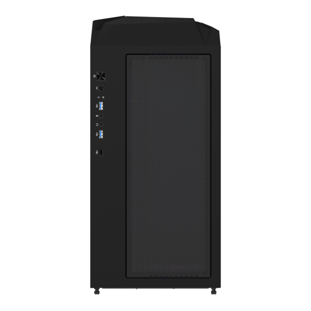 Кутия Gigabyte C301 Black, Tempered Glass, Mid-Tower, RGB Fusion, USB 3.1 Gen2 Type-C x1, USB 3.0 x2, Audio In, E-ATX