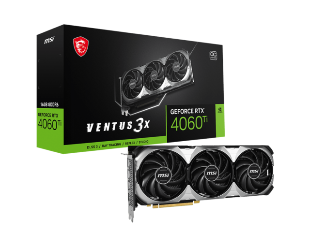 MSI RTX4060TI VENTUS 3X 16G OC