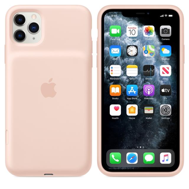 Калъф Apple iPhone 11 Pro Max Smart Battery Case with Wireless Charging - Pink Sand